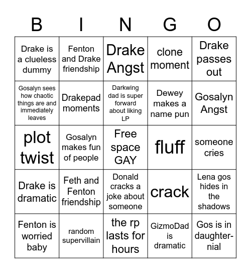 Rp bingo Card