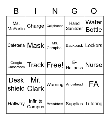 April 1 Bingo Card