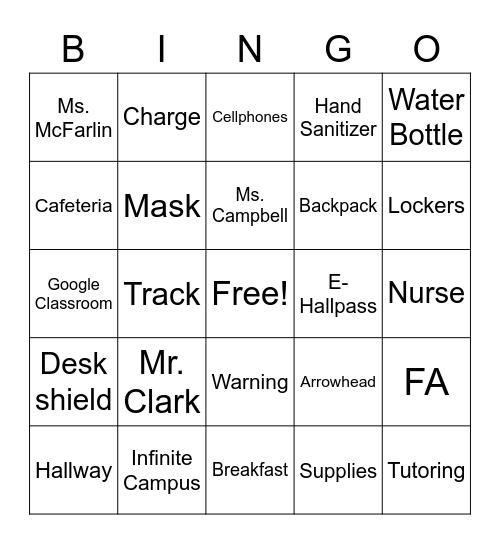 April 1 Bingo Card