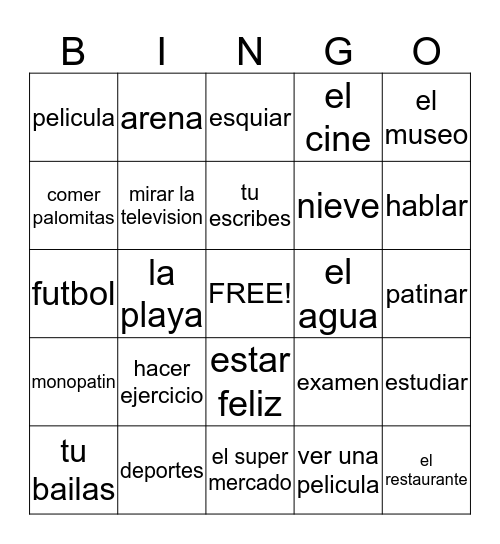 LOTERIA Bingo Card