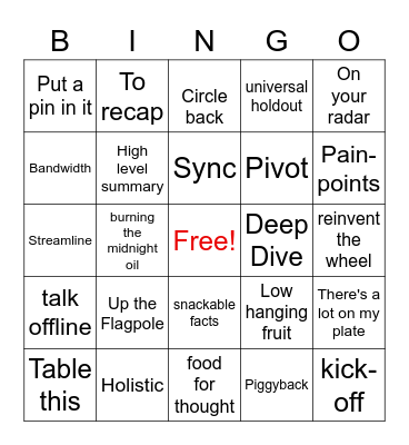 MOPS Bingo Card