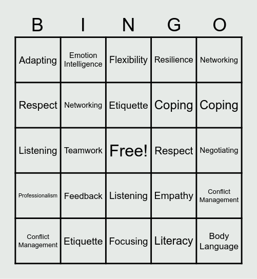Life is What You Make It Bingo Card