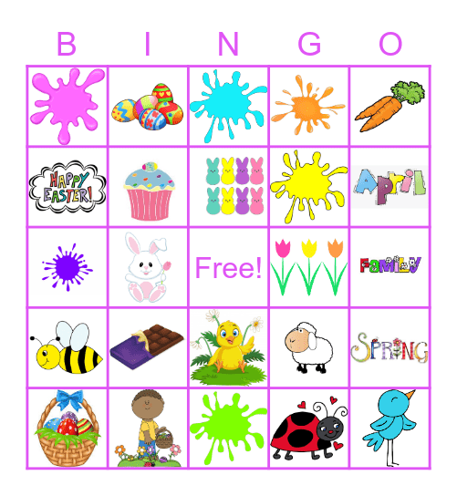 Easter Bingo Card