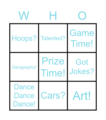 Challenged Bingo Card