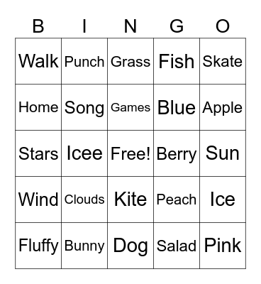 Stone Canyon Spring BINGO Card