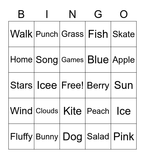 Stone Canyon Spring BINGO Card