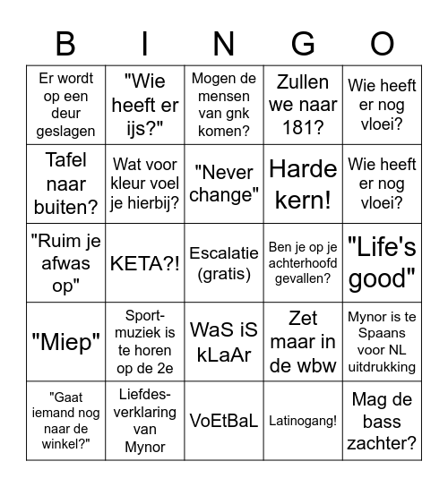 211 pijp jezelf Bingo Card