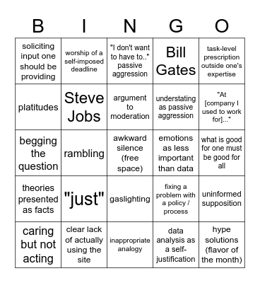 yep Bingo Card