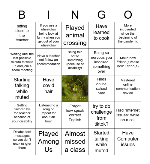 Boundless Bingo Card