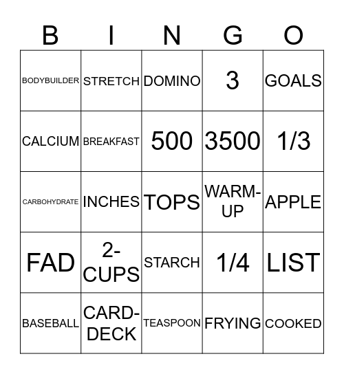 Valentines Bingo Card