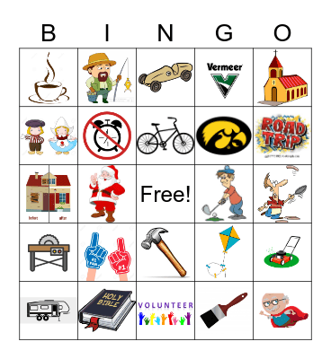 Opa's Retirement Bingo Card