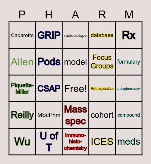 GRIP BINGO Card