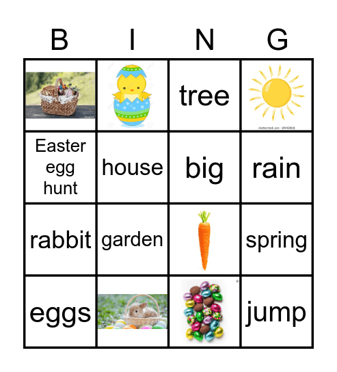 Easter Bingo (with Peppa!) Bingo Card