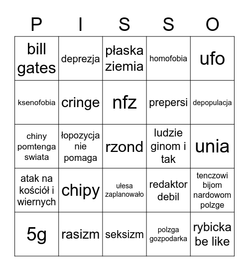 polzgie wywiady covid-21 Bingo Card