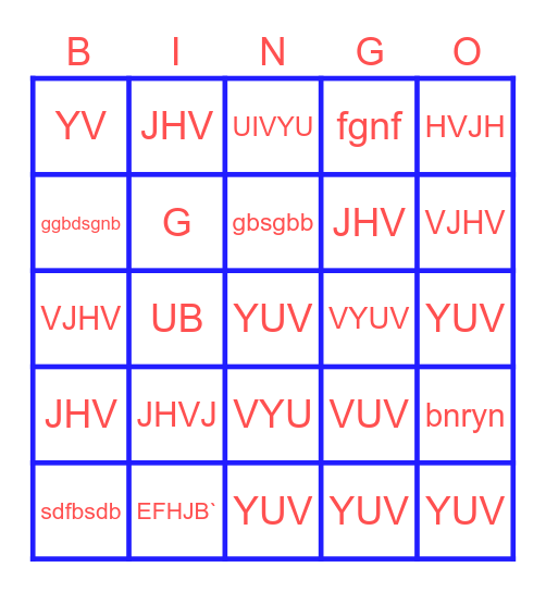 AMAZON Bingo Card