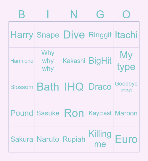 KOTAK BINGONYA NAIII Bingo Card