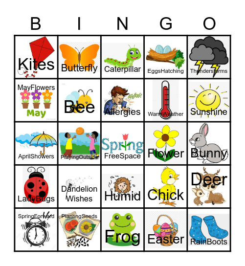 SPRING TIME! Bingo Card