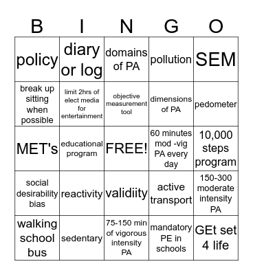 aos 1 bingo Card