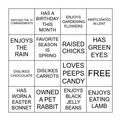 FIND SOMEONE WHO Bingo Card