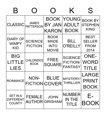 EAST MORGAN COUNTY LIBRARY Bingo Card