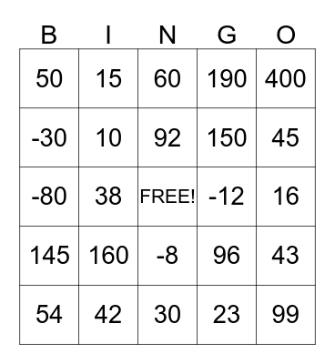 4th 6weeks review Bingo Card