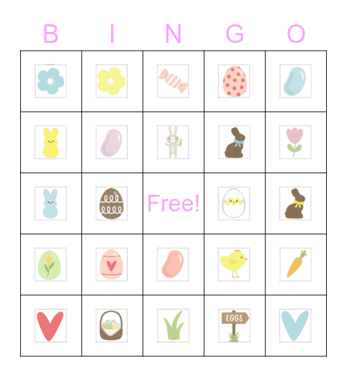 Easter BINGO Card