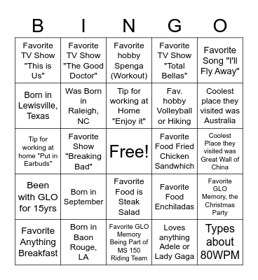 Business Management Bingo Card