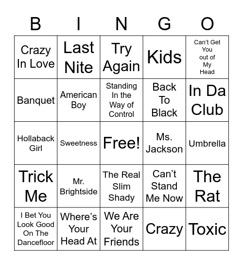 Easter Bingo - 00s Bingo Card