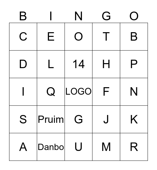 Met SG De Parel is 't BINGO in 2013 ! Bingo Card