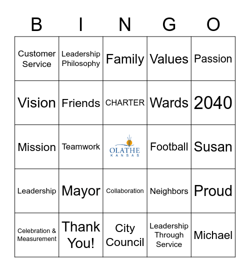 CMO Onboarding Bingo Card