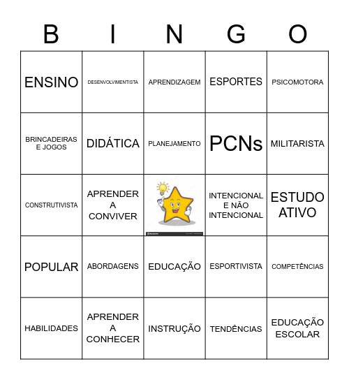 DIDÁTICA Bingo Card