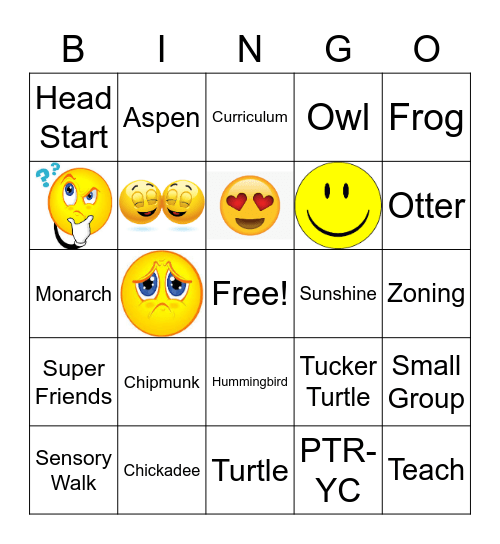 TLC Bingo Card