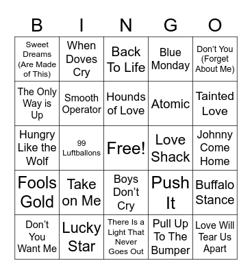 Easter Bingo - 80s Bingo Card