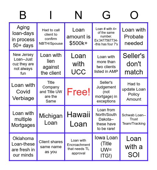 CCT Bingo Challenge Bingo Card