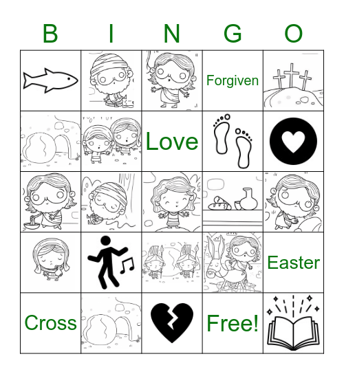 Good Friday Bingo Card