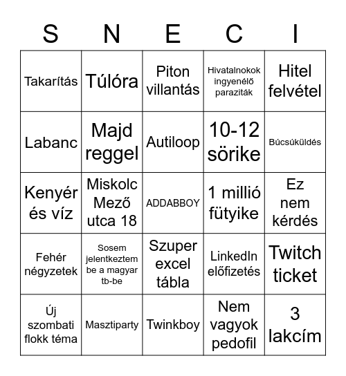 forum.sodika.org BINGO Card