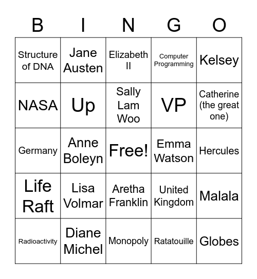 MLD3 BINGO!!! Bingo Card