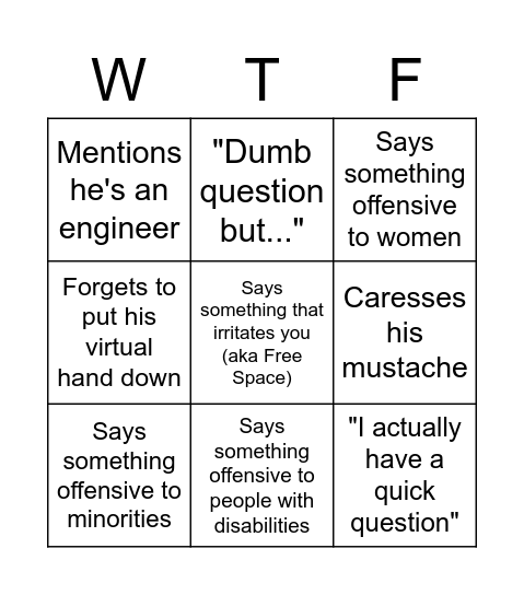 MT BINGO Card