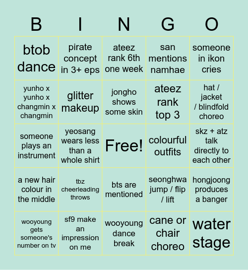 KINGDOM BINGO (for eitinis) Bingo Card