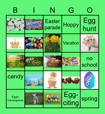 Easter BINGO Card