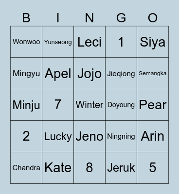 Bingo Astron Bingo Card