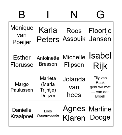 M&O Verbindt Bingo Card
