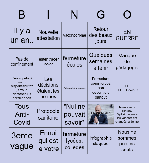 Macron Bingo Card