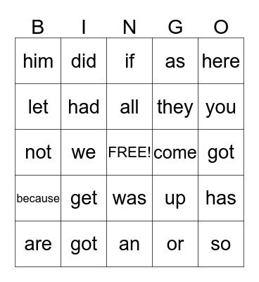 Valentine's Day Bingo Card