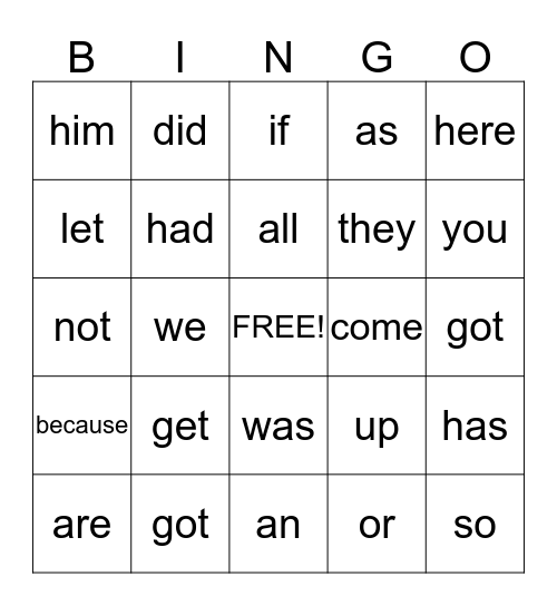 Valentine's Day Bingo Card
