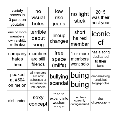 2nd gen gg stan bingo Card