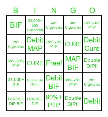 SPRING TO BINGO Card