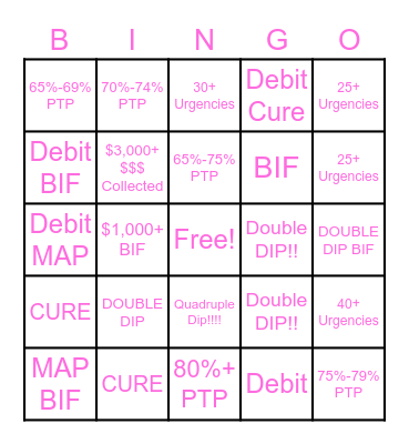 SPRING TO BINGO Card