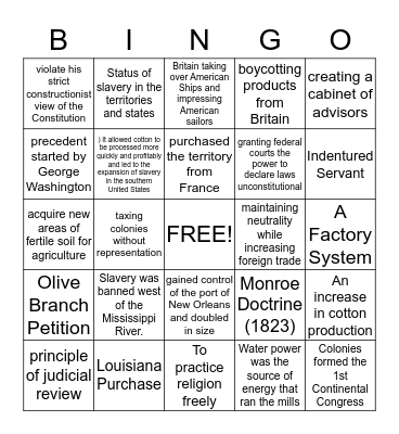 Common Assessment Bingo Card