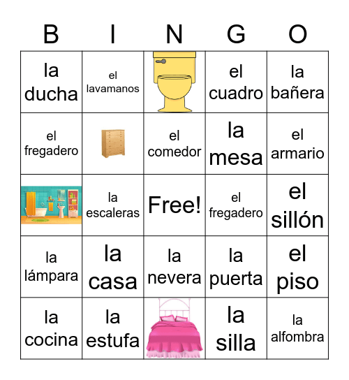 La casa Bingo Card